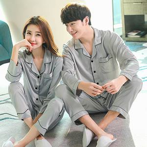실크 잠옷 파자마 투피스 남여 커플 신혼부부 홈웨어 수면 편안한