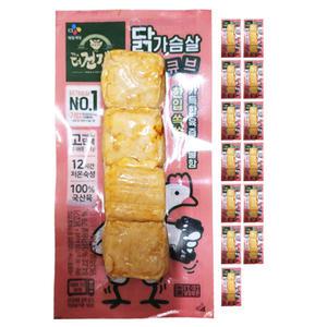 CJ 더건강한 닭가슴살 한입큐브 80g 12개