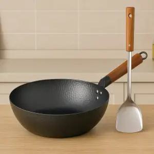 IH 인덕션후라이팬 주걱세트 무쇠팬 볶음팬 궁중팬