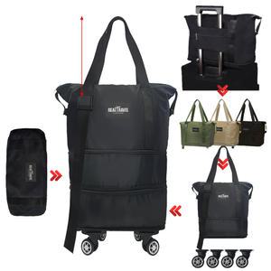 [기내반입/확장형] 리얼트레블백 바퀴 접이식 가방 - 해외 국내 여행 제주도 기내수화물 여행용캐리어