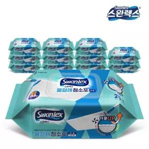 스완렉스 초고평량 150gsm 물걸레 청소포 대형 캡형) 25매 x 12팩