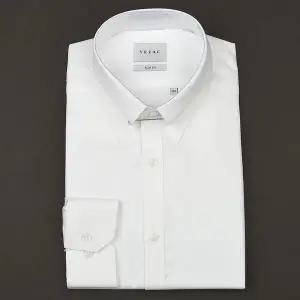 [YEZAC] 세련된 핀홀 디자인 120수 솔리드 슬림셔츠 (YJ3FUS534 WH)