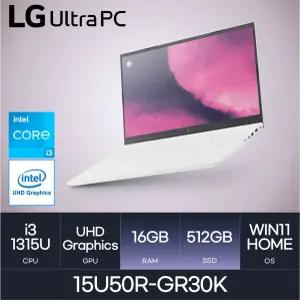 LG전자 2023-15인치 울트라PC 15U50R-GR30K (Win11 Home / NVMe 512GB / RAM 16GB) - HMC