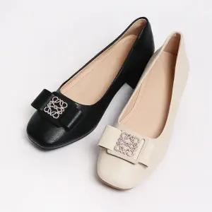 [롯데백화점]원더슈즈 원더슈즈 천연소가죽 루시 펌프스&로퍼 4CM P-P236