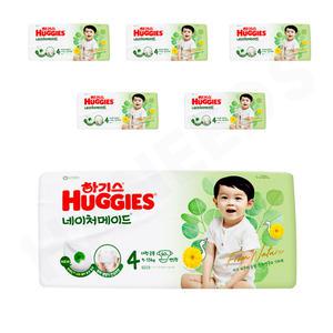 2024 하기스 네이처메이드 밴드형 4단계 공용 40매X6팩 대형 아기 기저귀