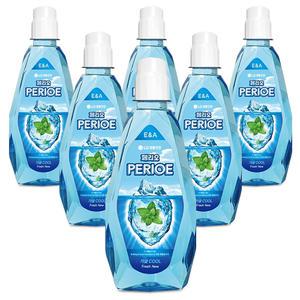 페리오 가글 쿨 후레쉬 760ml x 6개 대용량 상쾌한 쿨링민트 가그린 구강청결제 입냄새 제거