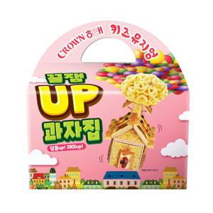 크라운 해태 키즈뮤지엄 꿀잼업 과자집 만들기 키트 쿠키세트