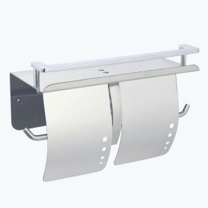 국산 스텐레스 이중 휴지걸이 2중 욕실 화장실 거치대 선반
