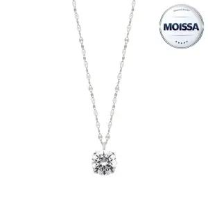 [한국금다이아몬드] 14K 1부 모이사나이트 목걸이 4프롱 잠자리 체인