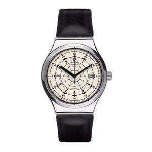 [스와치] 손목 시계 남성 가죽 SISTEM SOUL YIS402