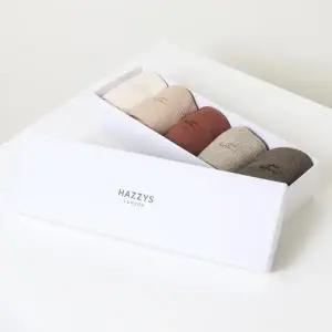 [헤지스](대구신세계)[선물추천]] 퍼피자수 골지 장목 양말 5종 세트 HJSS4E501WT