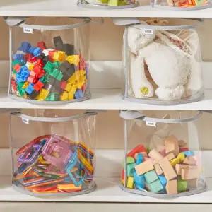 투명 장난감 정리함 블록 레고정리함  중)