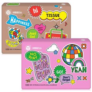 깨끗한나라 여행용티슈 70매 10개