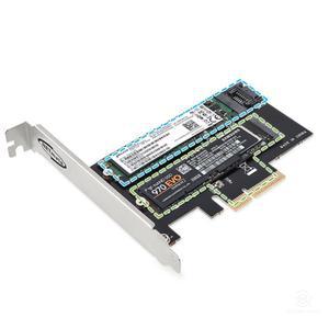 NVME M.2 SSD 확장포트 메인보드슬롯 PCI카드 M2 추가칸 없을때 데스크탑 장착용 SATA 연결 2포트 컴퓨터