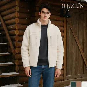 [올젠] 남녀공용 하이넥 플리스 집업 자켓 (ZMC4TC1303)