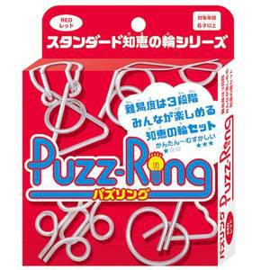 하나야마 캐스트퍼즐  메탈 와이어  지혜의 고리풀기 게임 퍼즐링 레드 4세트