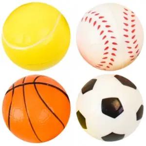 스펀지 스포츠 공 4종 세트 zy136-2/공놀이/미니/아기/볼/유아/장난감/소프트/말랑/스폰지/놀이/애기/안전