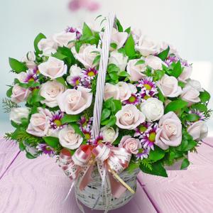 생일 기념일 꽃바구니배달 당일3시간 꽃배달 하진플라워 원모먼트 [A066]
