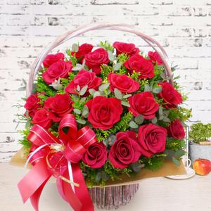 생일 기념일 꽃바구니배달 당일3시간 꽃배달 하진플라워 윈터로즈 [A099]