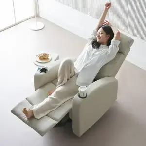 에보니아 바디 1인용 전동 리클라이너 컵홀더 에어레더 / 1인 쇼파 소파