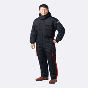 KSK-320 블랙 레드 동계 겨울 우주복 스즈끼 일체형 단체작업복 방한복 낚시복