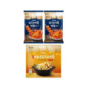 아워홈 포차 미니꼬치어묵 오리지널, 710g, 1개 + 꼬치어묵 떡볶이, 558g, 2개