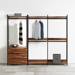 [동서가구] 쏘노 시스템 드레스룸 2400 3단 서랍장 행거 세트 DF924852