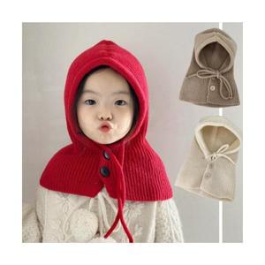 아동 유아 바라클라바 아기 니트 후드 방한 모자 겨울 넥워머 여아 남아 키즈 귀달이모자