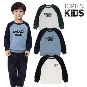 [탑텐키즈](김해점)24년 FW (남아) 테마 원더풀코스믹 플리스 코듀로이매치 스웨트셔츠 MKE4TR1103