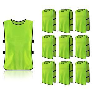 히즈플랜 축구 팀조끼 10p, 그린, FREE