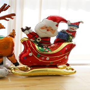 (다르담)크리스마스 파티 장식 소품 대형 스탠딩 산타 풍선