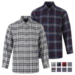 겨울 남성 기모 체크 긴팔 남방 셔츠 HS-SHW-1