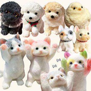 귀여운 강아지 고양이 병아리 촉감 놀이 주물럭 말랑이 스트레스해소 인형 피젯 토이 손 장난감
