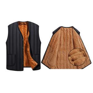 여성 융털조끼 V넥 이너 베스트 남성 사무실 경량 누빔 패딩조끼 블랙