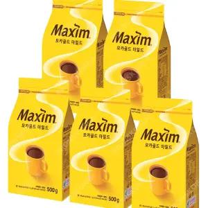 동서 맥심 모카골드 500g X 5개 블랙 알커피 리필용