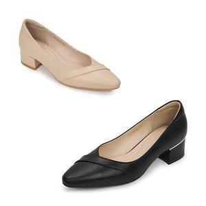 [무크] 여화 미유 소가죽 펌프스 2colors