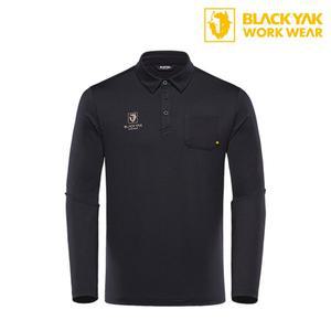 [제이프로젝]블랙야크 S-기모폴로티셔츠 블랙야크티셔츠 폴로티셔츠 기모티셔츠 겨울티셔츠 겨울작업복