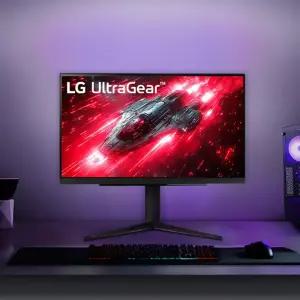 LG전자 울트라기어 27GR83Q 고해상도 모니터 68cm IPS 광시야각 QHD 240Hz 1ms 피벗기능 PC 컴퓨터 게이밍 모니터