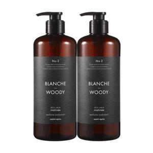 해피바스 스킨케어 퍼퓸 바디워시 블랑쉬앤우디향 900g 2개