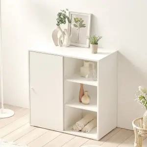 [포스트모던]픽스 1도어 다용도 슬라이딩 수납장 800