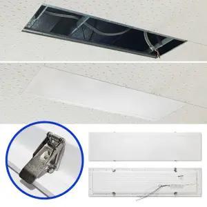 건식 LED 매입평판등 클립형 1280x320 50W