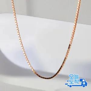14K 18K 민박스 체인 금 목걸이