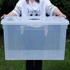 투명 리빙박스 초대형 특대형 상자 플라스틱 진열 140L 수납박스 케이스 /80L/