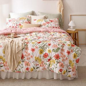 [에어룸][SS/Q 균일가]에어룸 고온워싱 삶은이불 플라워가든 차렵이불