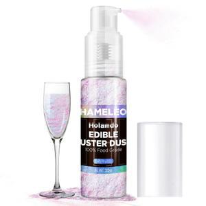 Holamdo 식용 글리터 펄 스프레이 무지개빛, 22g 식품 등급 반짝이 가루, 금속성 색소 부활절 광택 가루 세