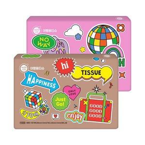 깨끗한나라 여행용티슈 70매x30개 휴대용 포켓 2겹 부드러운 휴지 티슈