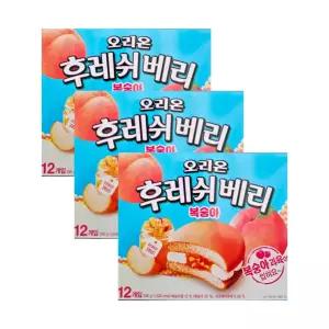 오리온 후레쉬베리 복숭아 336g 3개