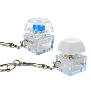 Zectus 스위치 키링 피젯토이 키캡 축 스트레스해소 딱각이 가방고리 열쇠고리 청축1구