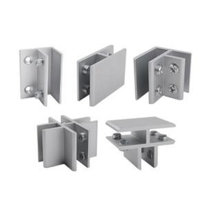 알미늄 유리연결브라켓 AL 유리경첩 커넥터 벽고정