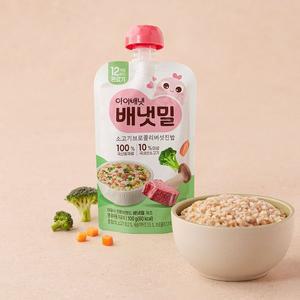 배냇밀 소고기브로콜리버섯진밥 100g